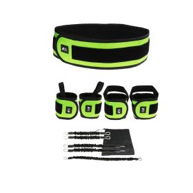 Leg Squat Boxing Combat Training Resistance Bands Fitness Combat Fighting Resistance Force Agility Workout Exercise Equipment (Specification: Green/T2L 1.3M)