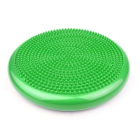 Inflatable Foot Massage Ball Pad Fitness Exercise Equipment Yoga Balance Board (Specification: Green)