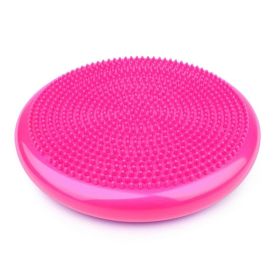Inflatable Foot Massage Ball Pad Fitness Exercise Equipment Yoga Balance Board (Specification: Pink)