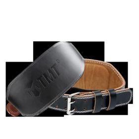 Fitness Belt Waist Protection Male Squat Deadlift Professional Female Leather Weightlifting Equipment Training Exercise (Specification: Black/L/Cortex)