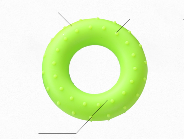Silicone Grip Ring Grip Ring Exercise Fitness Equipment (Specification: Green bump 30 pt)