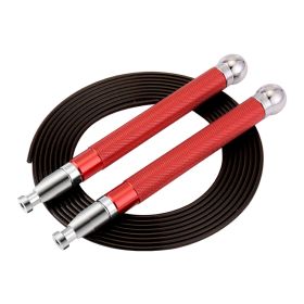 Aluminum Handle Steel Wire Skipping Weight Self-locking Double-bearing Skipping Rope (Specification: Red)
