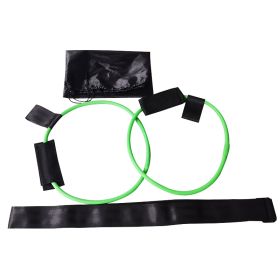 Latex Material Yoga Fitness Belt Foot Pedal Tension Rope Home Exercise Fitness Equipment Home Workout Resistance Bands (Specification: Green 30 pounds)