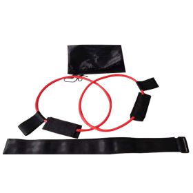 Latex Material Yoga Fitness Belt Foot Pedal Tension Rope Home Exercise Fitness Equipment Home Workout Resistance Bands (Specification: Red 20 pounds)