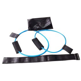 Latex Material Yoga Fitness Belt Foot Pedal Tension Rope Home Exercise Fitness Equipment Home Workout Resistance Bands (Specification: Blue 25 pounds)