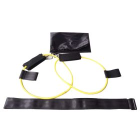 Latex Material Yoga Fitness Belt Foot Pedal Tension Rope Home Exercise Fitness Equipment Home Workout Resistance Bands (Specification: Yellow 15 pounds)