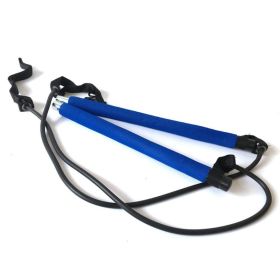 Yoga Crossfit Resistance Bands Exerciser Pull Rope Portable Gym Workout Pilates Bar Trainer Elastic Bands (Specification: Blue)