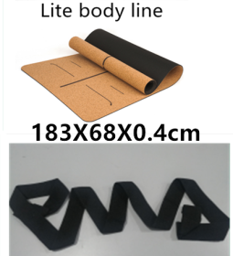 Cork Yoga Mat (Specification: Line Set/183X68X0.4cm)