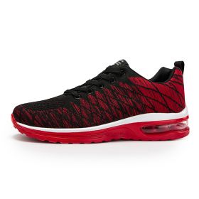 Summer Men's Shoes Breathable Sports Shoes Mesh Running Sports Casual Shoes (Specification: Red/36)