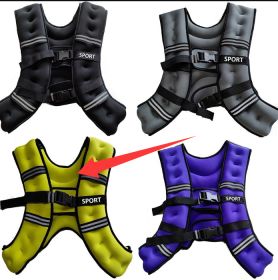 Invisible Weighted Running Vest With Integrated Equipment (Specification: Green/20 Pounds)