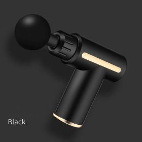 Mini Fascia Gun Mini Massage Gun Muscle Relaxer (Specification: New Dark Night Black Fascia Gu/USB)