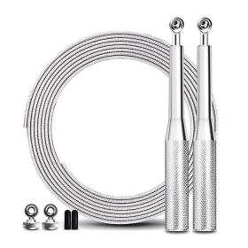 Bearing Skipping Competition Fitness Exercise Weight Skipping Rope (Specification: Silver)