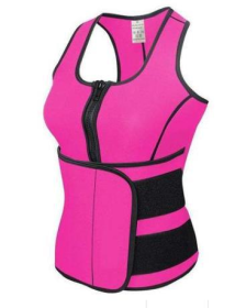 Waist trainer vest (Specification: Red/XXL)