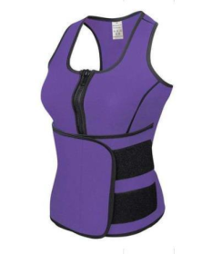 Waist trainer vest (Specification: Purple/4XL)