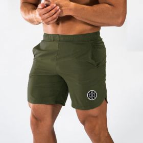 Muscle Wear Gym Shorts (Specification: Army Green/XXL)
