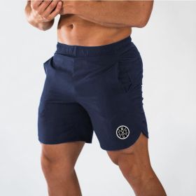 Muscle Wear Gym Shorts (Specification: Navy Blue/XL)