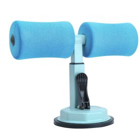 Sit-up Trainer Crunch Bar Floor Assistant Ankle Support Exercise Stand Padded Workout Equipment for Home Gym Gear (Specification: Maca Blue)