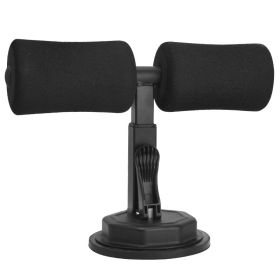 Sit-up Trainer Crunch Bar Floor Assistant Ankle Support Exercise Stand Padded Workout Equipment for Home Gym Gear (Specification: Black)