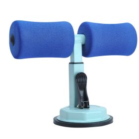 Sit-up Trainer Crunch Bar Floor Assistant Ankle Support Exercise Stand Padded Workout Equipment for Home Gym Gear (Specification: Dark Blue)