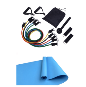 Keep Fit Wheels Slimming No Noise Abdominal Wheel Ab Roller for Gymnastics Exercise Fitness Equipment Muscle Trainer with Mat (Specification: Blue Set)