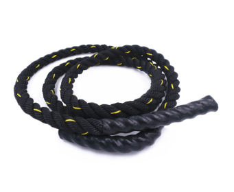Rope Battle Skipping Ropes Power Training  Fitness Home Gym Equipment (Specification: Black 15m 25mm)