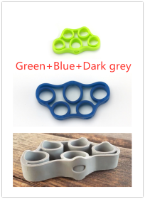 Silicone Finger Trainer Hand Gripper Resistance Bands Fitness (Specification: 3 colors set)