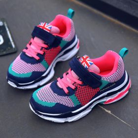 Sports Shoes, Mesh Breathable Running Shoes For Boys and Girls (Specification: Pink/28)