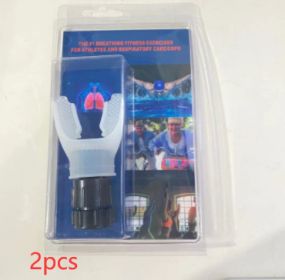 Breathing Trainer Respirator Fitness Equipment Exercise Lung Face Mouthpiece For Household Healthy Care Accessories (Specification: As shown/2PCS)