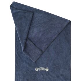 Gym Sports Hood Equipment Non-slip Sweat Pad Towel (Specification: Blue Fur/40 X95cm Square Net Pocket)