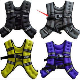 Invisible Weighted Running Vest With Integrated Equipment (Specification: Gray/20 Pounds)