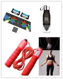 9 in 1 Push Up Rack Training Board ABS abdominal Muscle Trainer Sports Home Fitness Equipment for body Building Workout Exercise (Specification: Set)