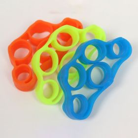 Silicone Finger Trainer Hand Gripper Resistance Bands Fitness (Specification: Green)