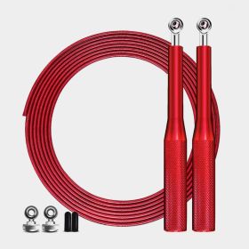 Bearing Skipping Competition Fitness Exercise Weight Skipping Rope (Specification: Red)