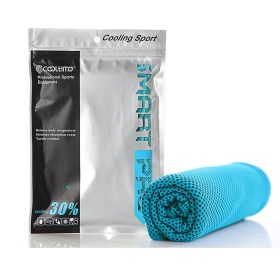 Sports towel quick-drying towel (Specification: Sky Blue/30x100cm)