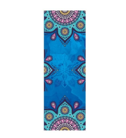 Beautiful Pattern Print New Yoga Towel Sweat Anti-skid Portable Gym Blanket Exercise Yoga Mat Towel Pilates Towel Yoga Mat Cover (Specification: Mandala 2/183Ã—63CM)