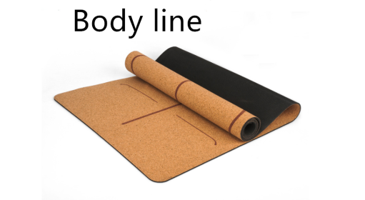 Cork Yoga Mat (Specification: Line2/183X66X0.15cm)