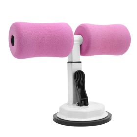 Sit-up Trainer Crunch Bar Floor Assistant Ankle Support Exercise Stand Padded Workout Equipment for Home Gym Gear (Specification: Rose Red)