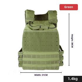 Weighted Vest For Physical Training (Specification: Green/Free Size)