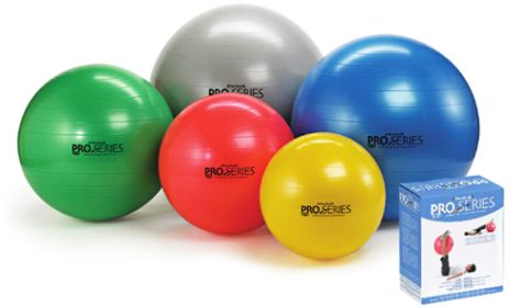 Pro-Series Slow-Deflate Exercise Ball (Color: Blue, size: 75 Cm)