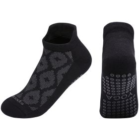 Floor Non-slip Pilates Trampoline Fitness Sports Socks (Specification: Black grey/35to40)