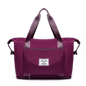 Foldable Large Capacity Women Gym Bags Shoulder Bag Women Training Travel Handle Handbag Yoga Sport Crossbody Tote Bag Women (Specification: Rose Red)