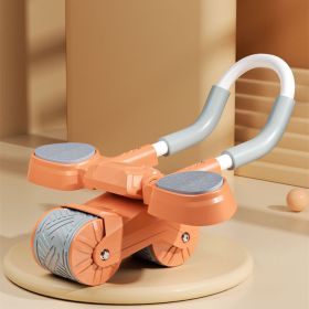 Men And Women Home Elbow Support Rebound Abdominal Wheel Exercise Fitness Equipment (Specification: Orange/Without timer)