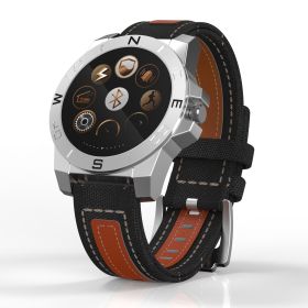 Outdoor exercise light sensor heart rate sleep monitor step up hand swing bright screen smart watch (Specification: Silver)