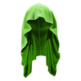 U-shaped Cold Hoodie Towel Gym Beach (Specification: Fluorescent Green/65X30CM)