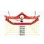 Gym Fitness Lat Pulldown Rowing Bar Pulley Cable Machine T Bar V Bar Attachments (Specification: Red/3barbell pull back)