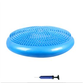 Inflatable Foot Massage Ball Pad Fitness Exercise Equipment Yoga Balance Board (Specification: Blue with pump)