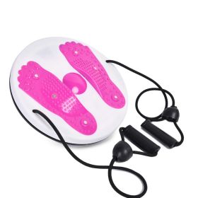 Fitness Equipment Exercise Waist Machine Lady Turning Training Machine (Specification: Rose red with drawstring)