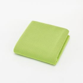 Sports Towel Physical Cooling Microfiber Instant Cool Ice Face Towels For Gym Swimming Yoga Running Cycling Quick Drying Towel (Specification: Light green/30x100cm/OPP bag)
