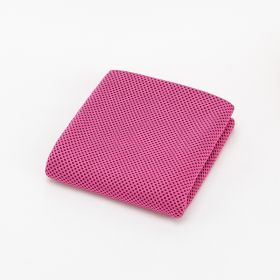 Sports Towel Physical Cooling Microfiber Instant Cool Ice Face Towels For Gym Swimming Yoga Running Cycling Quick Drying Towel (Specification: Rose red/30x100cm/OPP bag)