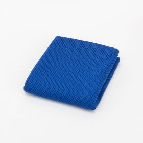Sports Towel Physical Cooling Microfiber Instant Cool Ice Face Towels For Gym Swimming Yoga Running Cycling Quick Drying Towel (Specification: Royal blue/30x100cm/OPP bag)